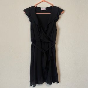 Black Pink Lily Dress